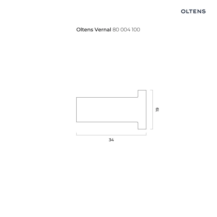 Oltens Vernal haczyk na ręcznik chrom 80004100