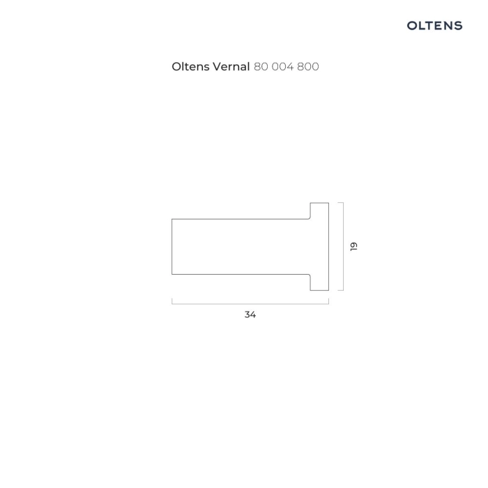 Oltens Vernal haczyk na ręcznik złoty 80004800