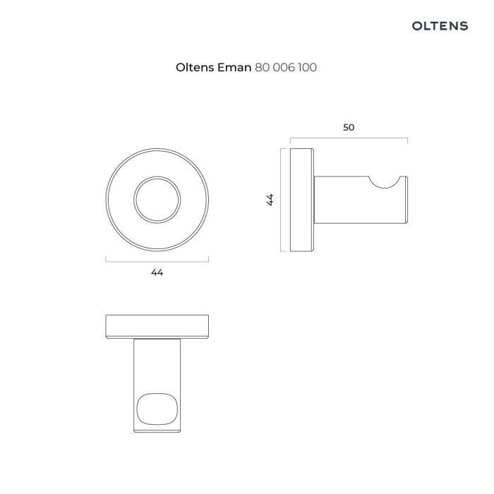 Oltens Eman haczyk na ręcznik chrom 80006100