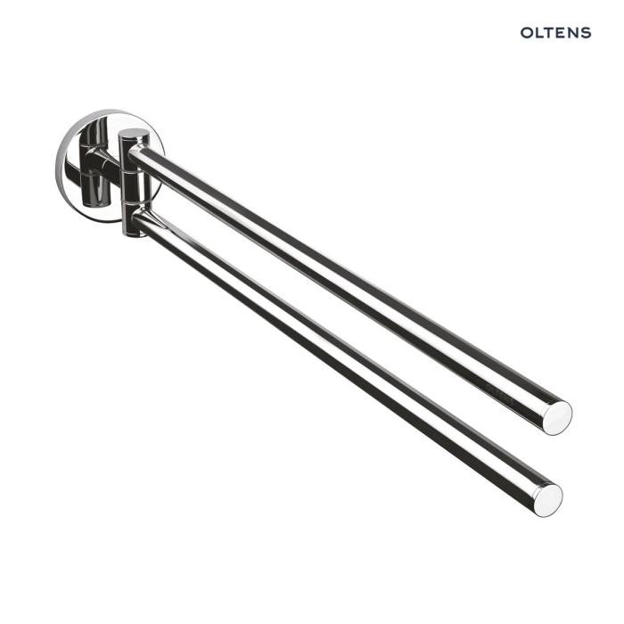 Oltens Gulfoss wieszak na ręcznik 38 cm dwuramienny ruchomy chrom 80104100