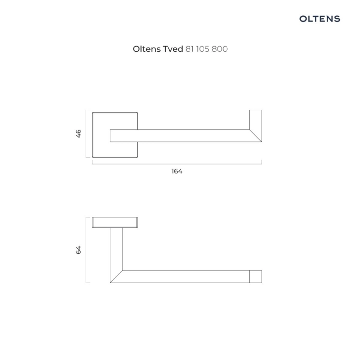 Oltens Tved uchwyt na papier toaletowy złoty 81105800