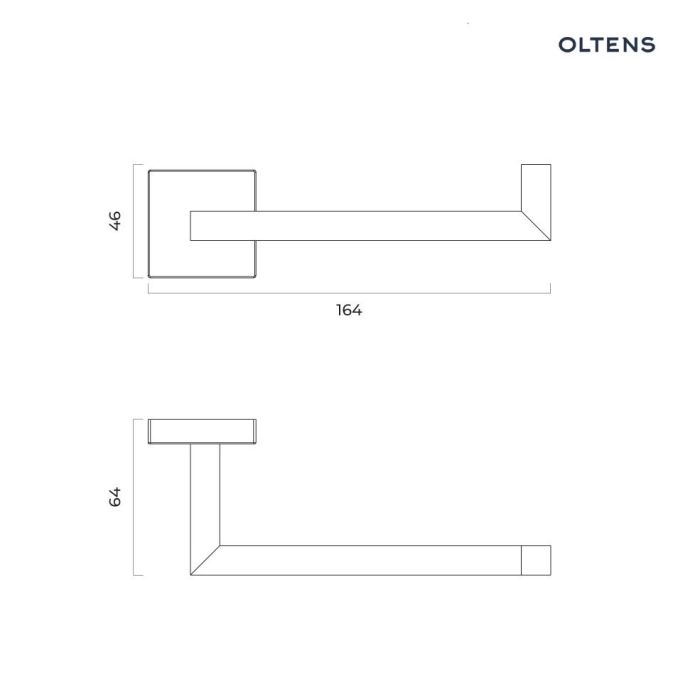 Oltens Tved uchwyt na papier toaletowy złoto szczotkowane 81105810