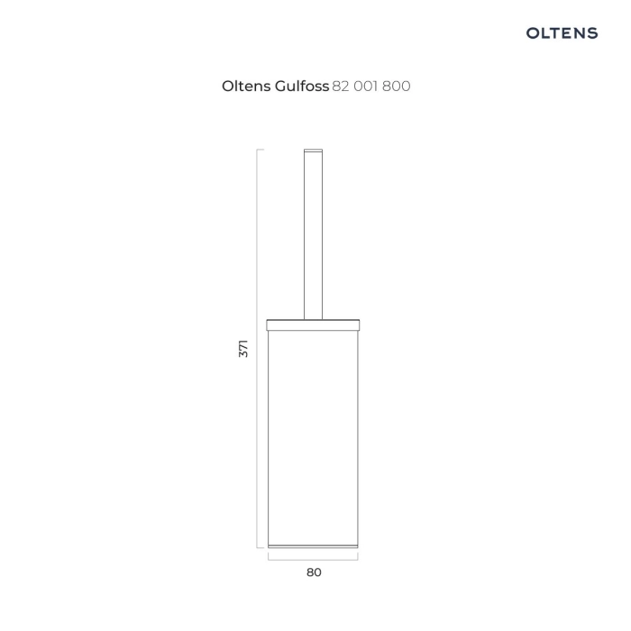 Oltens Gulfoss szczotka do WC stojąca złota  82001800