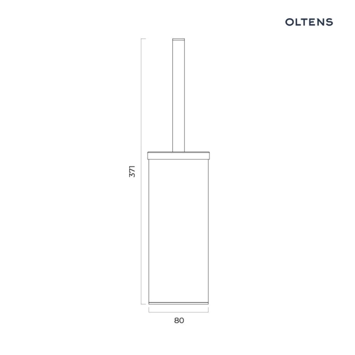 Oltens Gulfoss szczotka do WC stojąca złoto szczotkowane 82001810