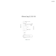 Oltens Jog bateria umywalkowa stojąca niska chrom 32304100