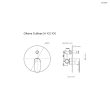 Oltens Gulfoss bateria prysznicowa podtynkowa kompletna chrom 33102100
