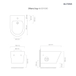 Oltens Jog bidet wiszący biały 46001000