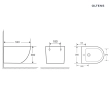 Oltens Hamnes bidet wiszący z powłoką SmartClean biały 46504000