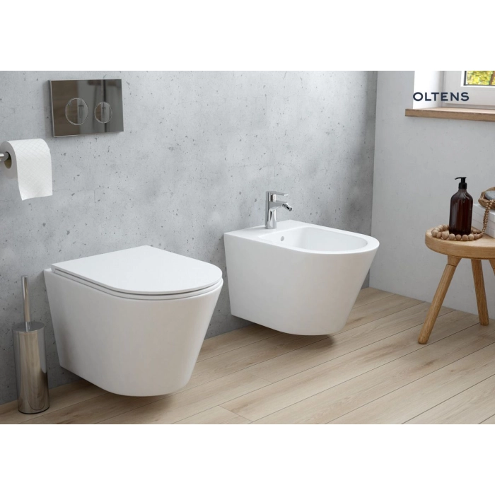 Oltens Vernal bidet wiszący z powłoką SmartClean biały 46502000