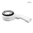 Oltens Pite Turbo syfon brodzikowy odpływ 90 mm bez pokrywy z metalową flanszą 08004000