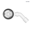 Oltens Pite Turbo syfon brodzikowy odpływ 90 mm bez pokrywy z metalową flanszą 08004000