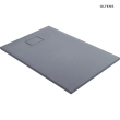 Oltens Bergytan brodzik prostokątny 120x80 cm RockSurface szary beton 15103700