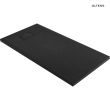 Oltens Bergytan brodzik prostokątny 140x70 cm RockSurface czarny mat 15105300