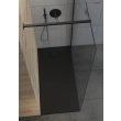 Oltens Bergytan brodzik prostokątny 140x80 cm RockSurface czarny mat 15106300