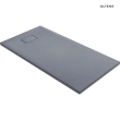 Oltens Bergytan brodzik prostokątny 140x70 cm RockSurface szary beton 15105700