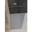 Oltens Bergytan brodzik prostokątny 120x80 cm RockSurface szary beton 15103700