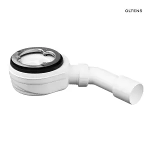 Oltens Pite Turbo syfon brodzikowy odpływ 90 mm bez pokrywy z metalową flanszą 08004000