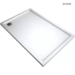Oltens Superior brodzik prostokątny 140x80 cm akrylowy biały 15004000