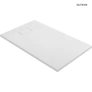 Oltens Bergytan brodzik prostokątny 120x70 cm RockSurface biały 15102000