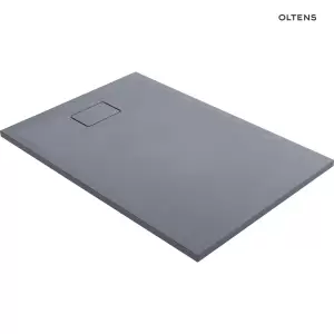 Oltens Bergytan brodzik prostokątny 120x80 cm RockSurface szary beton 15103700