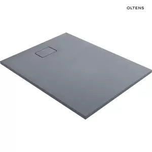 Oltens Bergytan brodzik prostokątny 120x90 cm RockSurface szary beton 15104700