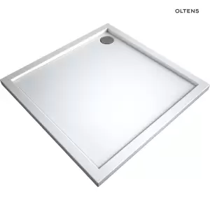 Oltens Superior brodzik kwadratowy 80x80 cm akrylowy biały 17002000
