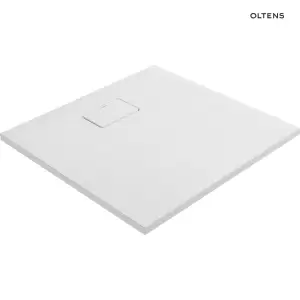 Oltens Bergytan brodzik kwadratowy 80x80 cm RockSurface biały 17100000