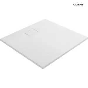 Oltens Bergytan brodzik kwadratowy 100x100 cm RockSurface biały 17102000