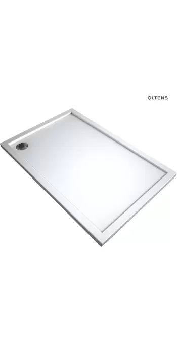 Oltens Superior brodzik prostokątny 120x70 cm akrylowy biały 15001000