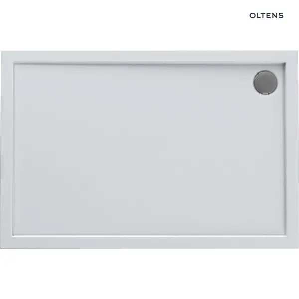 Oltens Superior brodzik prostokątny 100x80 cm akrylowy biały 15002000