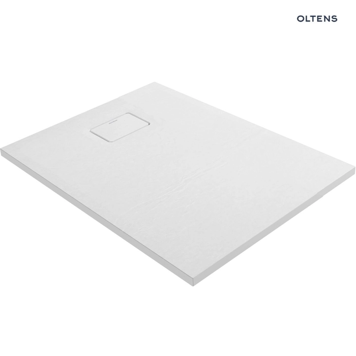 Oltens Bergytan brodzik prostokątny 100x80 cm RockSurface biały 15100000