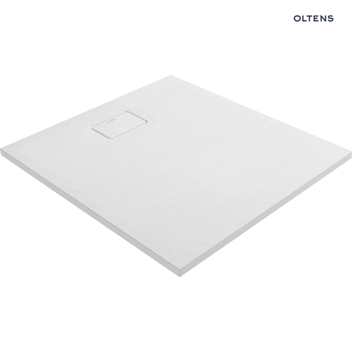 Oltens Bergytan brodzik prostokątny 100x90 cm RockSurface biały 15101000
