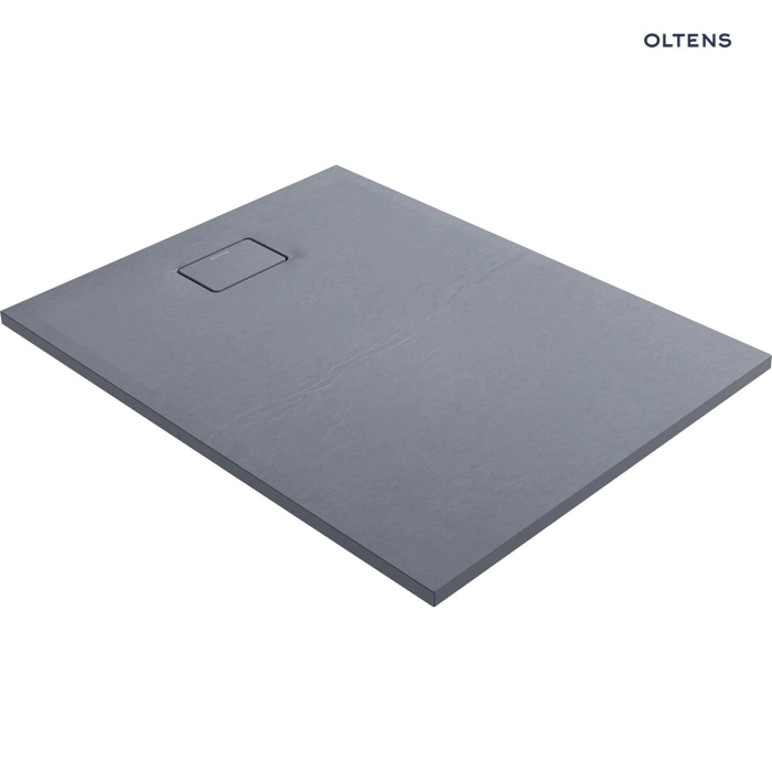 Oltens Bergytan brodzik prostokątny 120x90 cm RockSurface szary beton 15104700