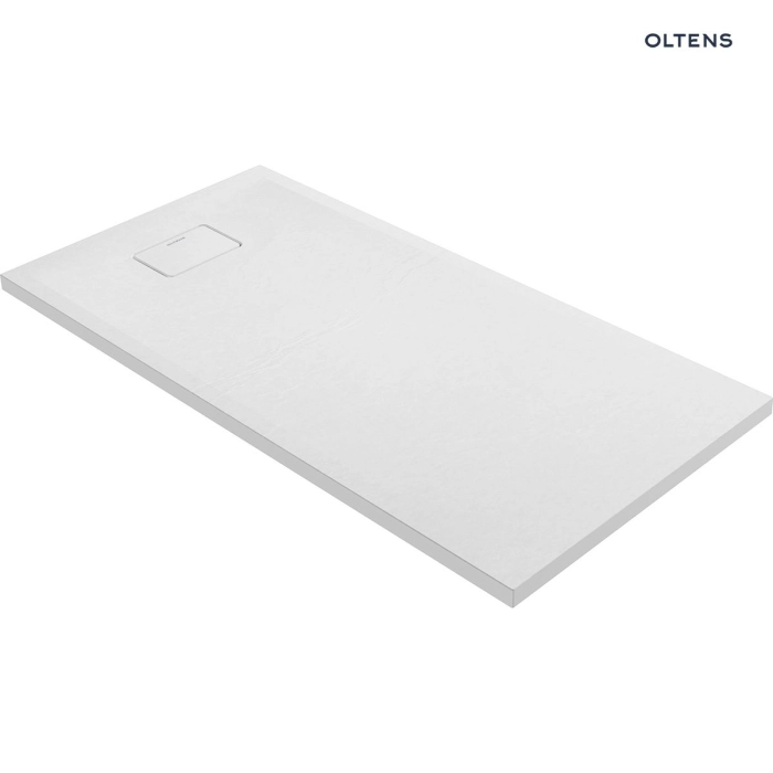 Oltens Bergytan brodzik prostokątny 140x70 cm RockSurface biały 15105000