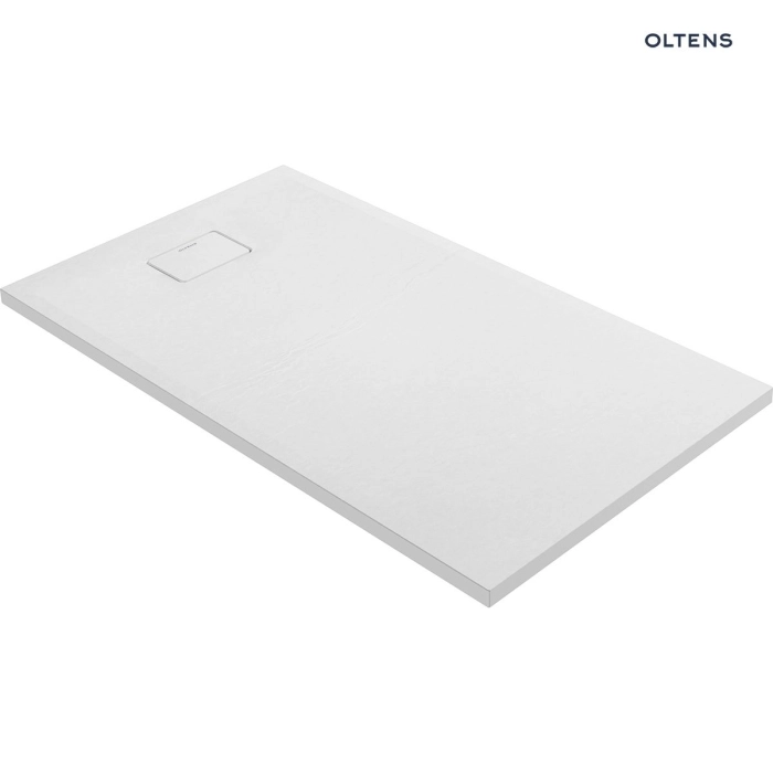 Oltens Bergytan brodzik prostokątny 140x80 cm RockSurface biały 15106000