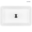 Oltens Fossa umywalka 55x34 cm nablatowa prostokątna z powłoką SmartClean biała 40801000