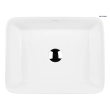 Oltens Forde umywalka 48x37 cm nablatowa prostokątna z powłoką SmartClean biała 40814000