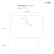 Oltens Solvig umywalka 51x34 cm nablatowa owalna z powłoką SmartClean biała 40822000