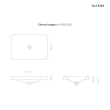Oltens Kagera umywalka 60x42 cm nablatowa biała z powłoką SmartClean biała 40803000
