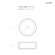 Oltens Solberg umywalka 62x41,5 cm nablatowa prostokątna z powłoką SmartClean biała 40818000