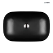 Oltens Hamnes umywalka 61x40 cm nablatowa owalna czarny mat 40302300