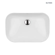 Oltens Solvig umywalka 51x34 cm nablatowa owalna z powłoką SmartClean biała 40822000