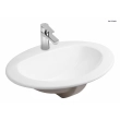 Oltens Kjos umywalka 52x43 cm wpuszczana w blat owalna biała 41200000