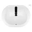 Oltens Mana umywalka 46x38 cm podblatowa owalna z powłoką SmartClean biała 40600000