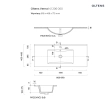 Oltens Vernal umywalka 101x46 cm meblowa prostokątna biała 41207000