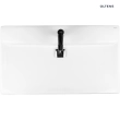 Oltens Hofsa umywalka 80x46 cm nablatowa z powłoką SmartClean biała 41806000