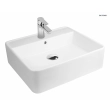 Oltens Duve umywalka 50,5x46 cm nablatowa prostokątna SmartClean biała 41811000