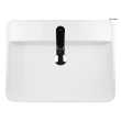 Oltens Lom umywalka 55x34 cm nablatowa owalna z powłoką SmartClean biała 40811000