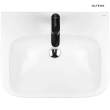 Oltens Gulfoss umywalka 60x46 cm nablatowa częściowo wpuszczana z powłoką SmartClean biała 41901000