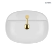 Oltens Hamnes Thin umywalka 51x39 cm nablatowa owalna z powłoką SmartClean biała 41813000